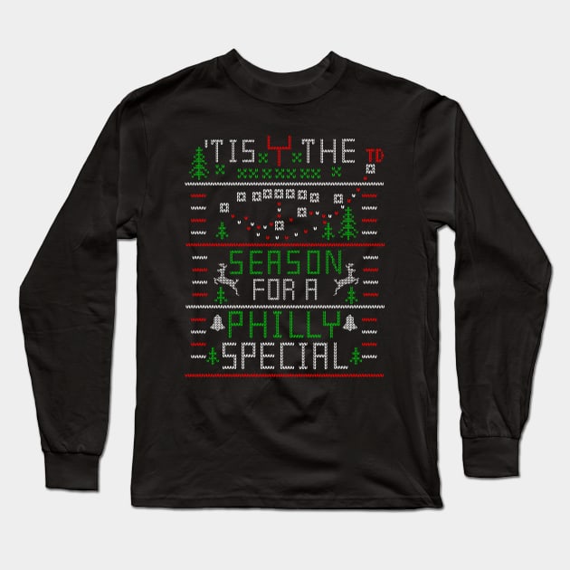 Teecreations Philly Philly Philadelphia Ugly Christmas Sweater Design Long Sleeve T Shirt